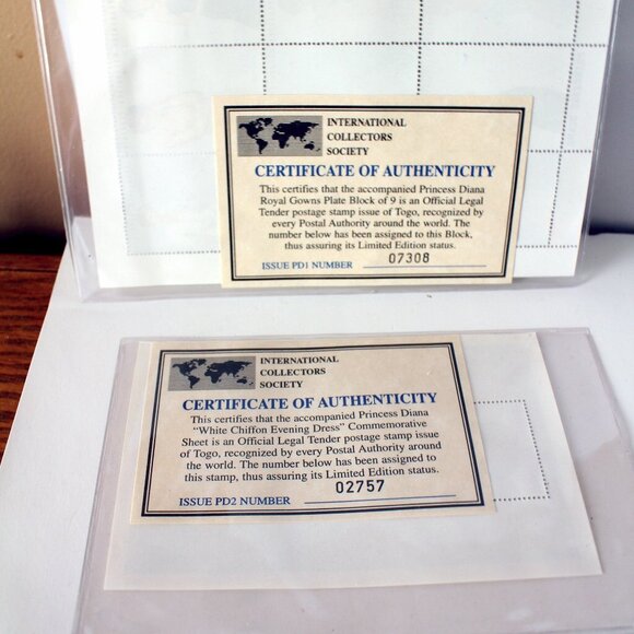 Princess Diana Stamps Single & Block of 9 Togo Issue - Picture 4 of 6